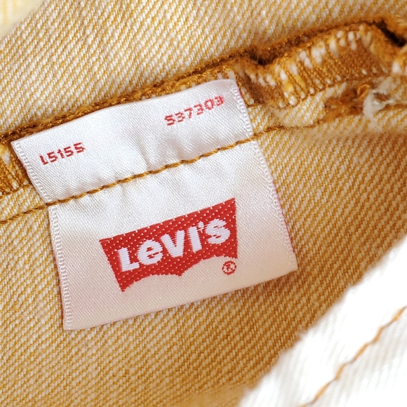 Levis 501 Mens 42x30 Jeans Button Fly Yellow Gold, White Oak Cone Denim Cotton. - Picture 14 of 14